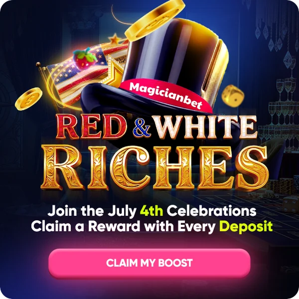 Red and White Riches popup artwork